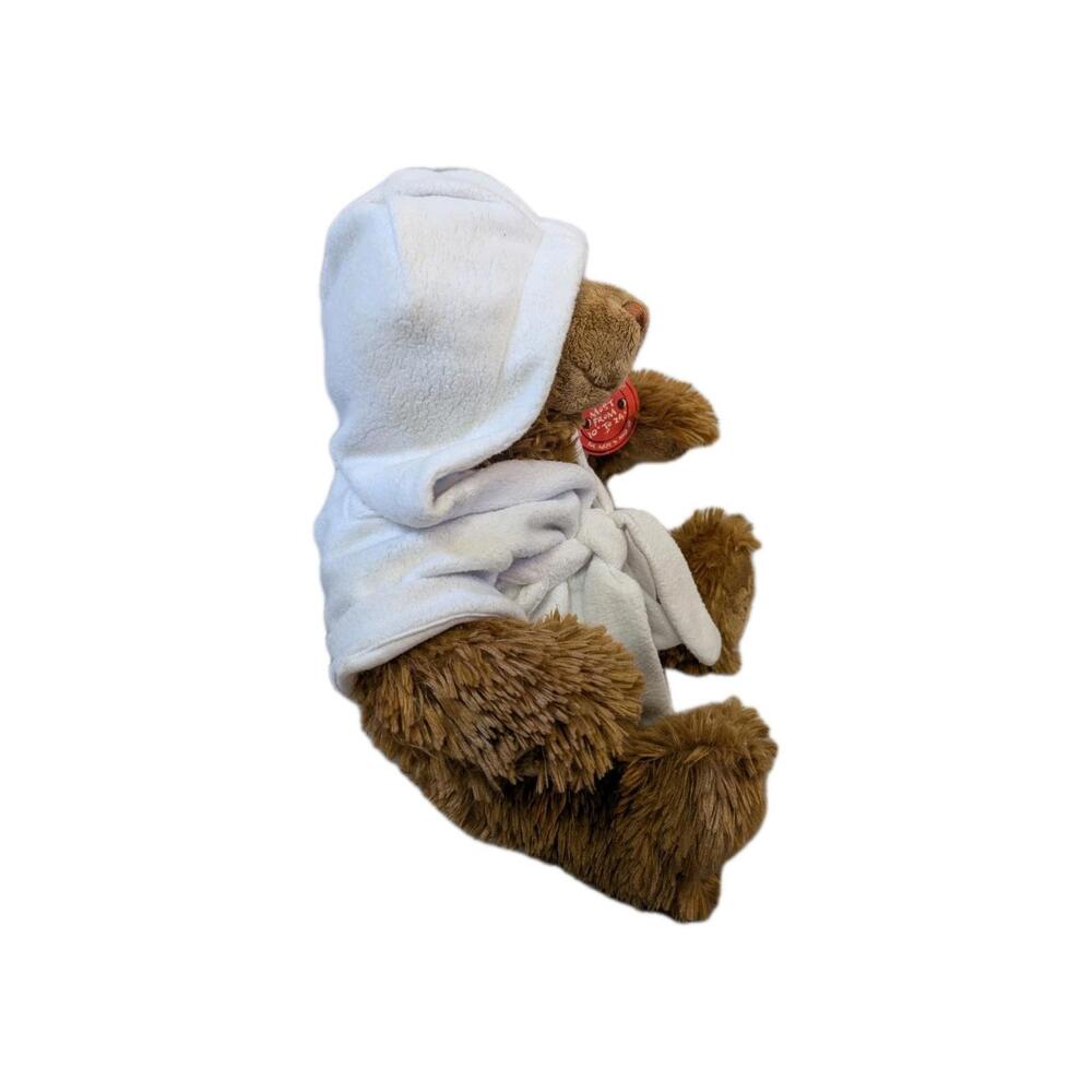 Golden Brown Weighted Build-A-Bear With White Robe - Picture 2 of 7